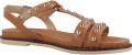 NeroGiardini Nero Giardini E615921D Platte sandalen Dames Sandalen Cognac - Bruin