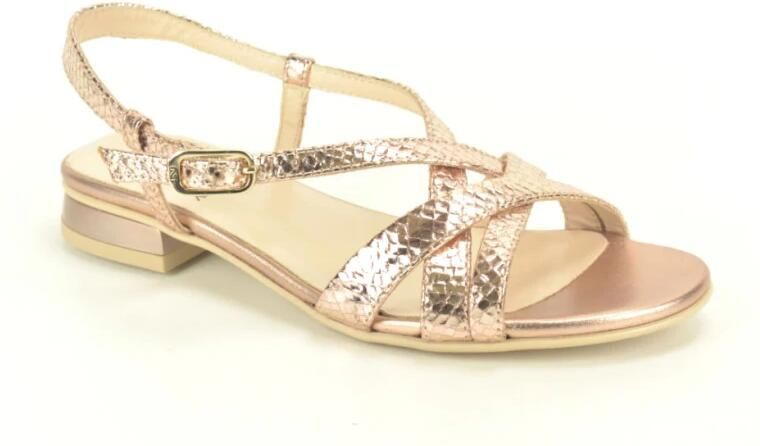 Nerogiardini Rose print bandjes Sand. plat