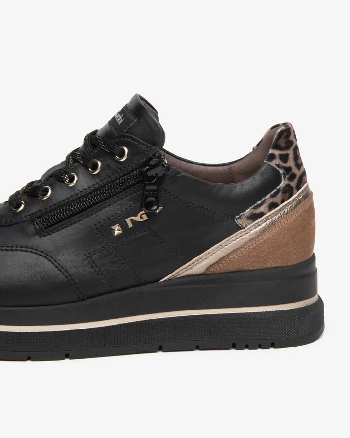 Nero Giardini NeroGiardini I610736D-100 Guanto Nero Zwarte dames sneaker - Foto 5