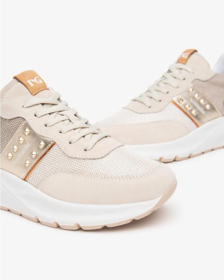 Nero Giardini 512863 Sneakers Leren Sneaker Dames Beige - Foto 5