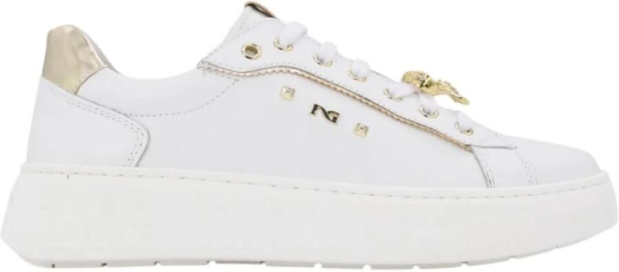 NeroGiardini Sneakers Cile Wit Spiegel Opac Tr Gonzaga 8004 B Streetwear Vrouwen