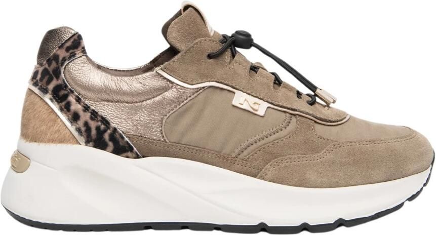 NeroGiardini Sneaker Arold Velo Taupe T.Zoro Modder Etoile Luipaard T.Pluvia Fashion Wear Vrouwen - Foto 5