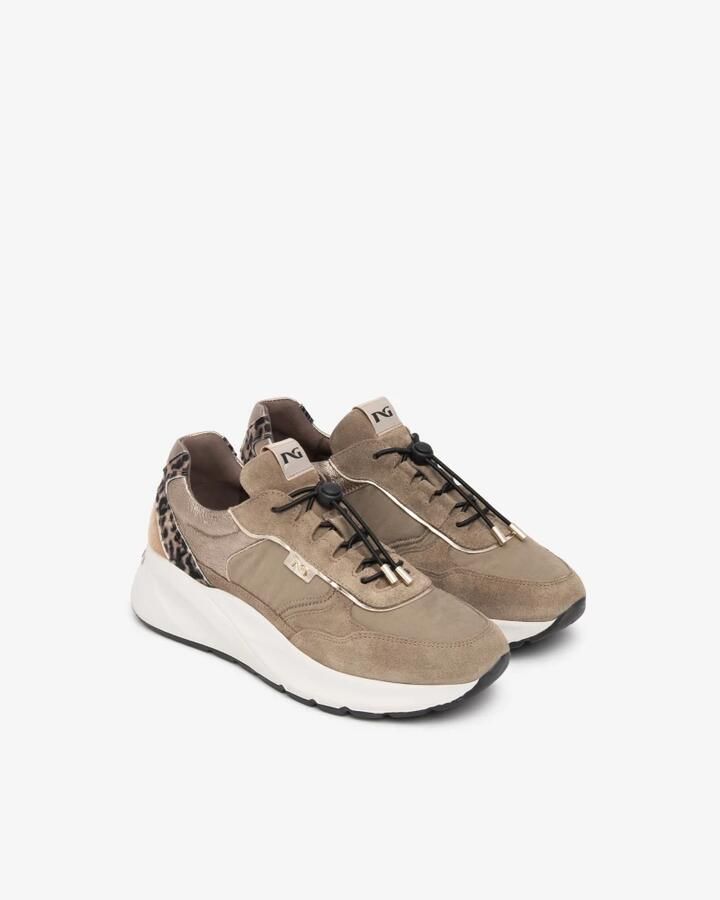 NeroGiardini Sneaker Arold Velo Taupe T.Zoro Modder Etoile Luipaard T.Pluvia Fashion Wear Vrouwen - Foto 8