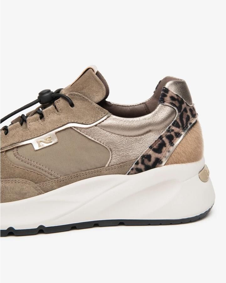 NeroGiardini Sneaker Arold Velo Taupe T.Zoro Modder Etoile Luipaard T.Pluvia Fashion Wear Vrouwen - Foto 7