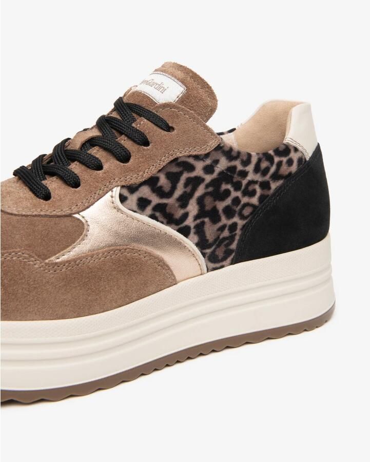 Nerogiardini Sneakers van suède technisch materiaal en leer - Foto 5