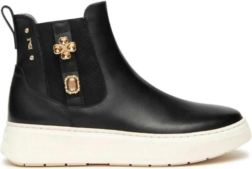 NeroGiardini Sneaker Guanto Nero Tr Gonzaga 8004 Beig Fashion Wear Vrouwen