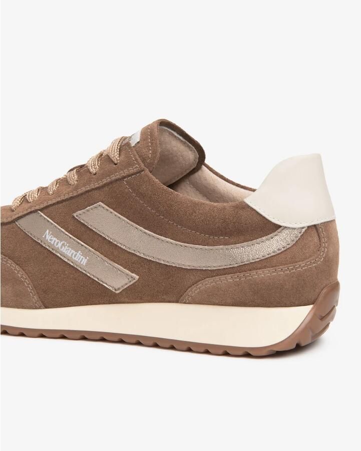 Nerogiardini Sneakers van suède technisch materiaal en leer - Foto 7