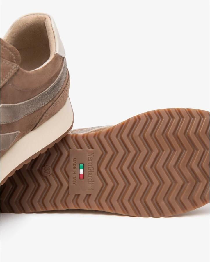 Nerogiardini Sneakers van suède technisch materiaal en leer - Foto 4