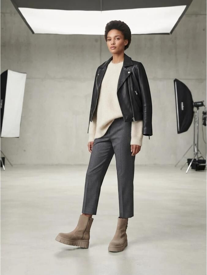 NeroGiardini Laarzen Velour Tr Sulmona Fango Fashion Wear Vrouwen - Foto 6