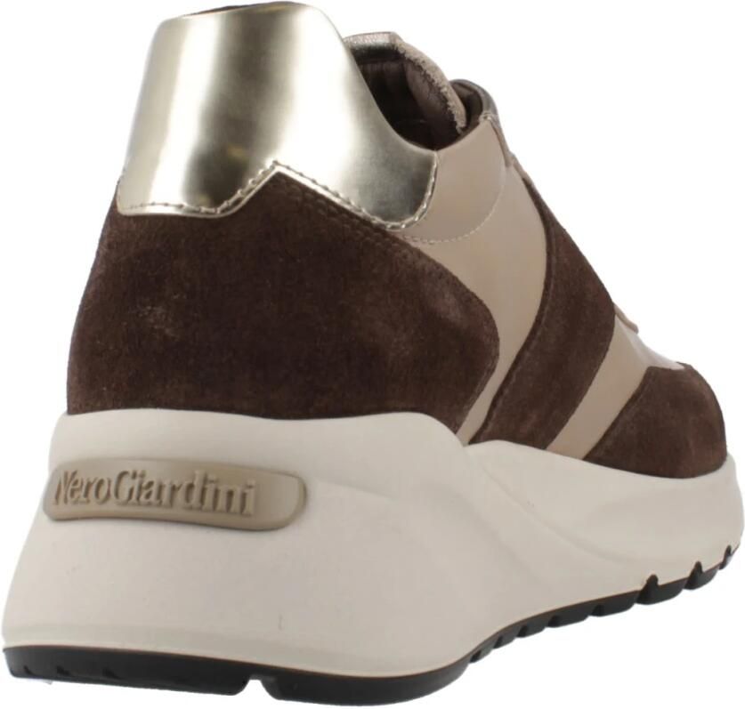 NeroGiardini Sneakers NERO GIARDINI 305 VELOUR CASTAGNO - Foto 3