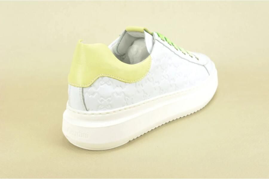 Nerogiardini Witte + Groene Sneaker N. DZ.