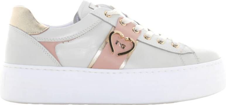 Nerogiardini Beige Damessneakers van hoge kwaliteit