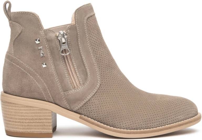Nerogiardini Beige Laarzen Stivaletto