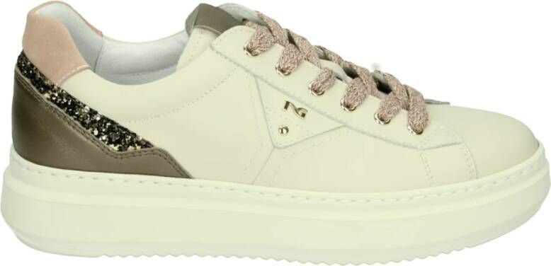 Nerogiardini Beige Lage Sportieve Damesschoenen
