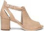 Nerogiardini Beige Leren Enkellaarzen met 7cm Hak Beige Dames - Thumbnail 18