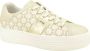 Nerogiardini Beige Logoprint Sneaker Beige Dames - Thumbnail 1