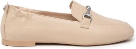 Nerogiardini Beige Mocassins met Klem Beige Dames