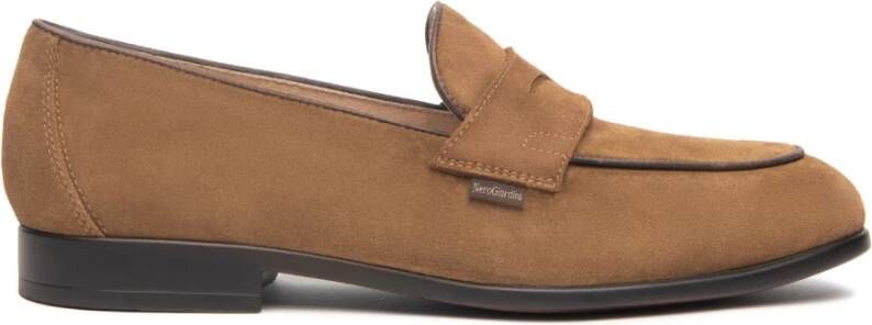 Nerogiardini Beige Platte Schoenen met Passante