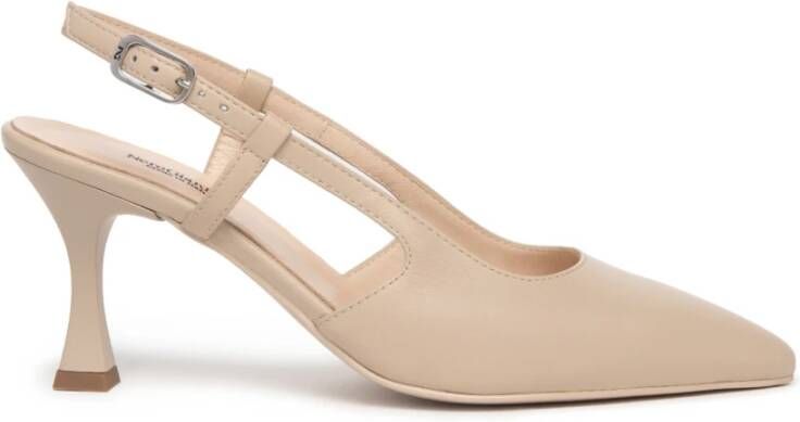 Nerogiardini Beige Sandalen met t80 Detail