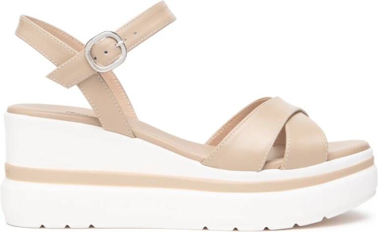 Nerogiardini Beige Sleehak Sandalen