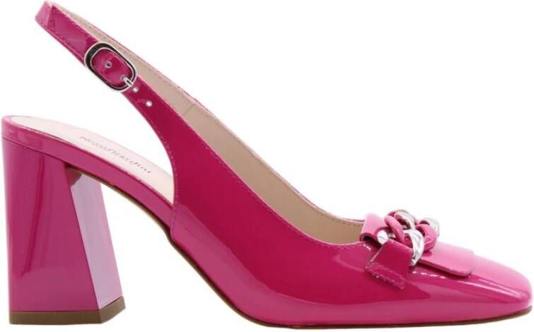 Nerogiardini Fuchsia Patent Slingback Sandalen Pink Dames