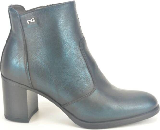 Nerogiardini Blauw Metallic Laars Blue Dames