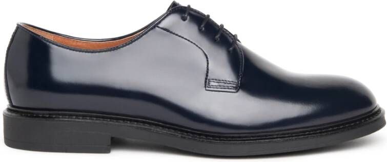 Nerogiardini Blauwe Derby Platte Schoenen