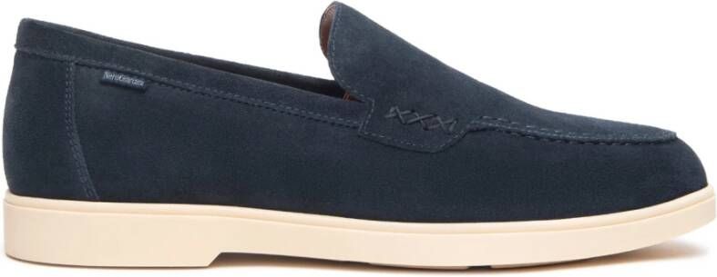 Nerogiardini Blauwe Platte Schoenen Pantofola
