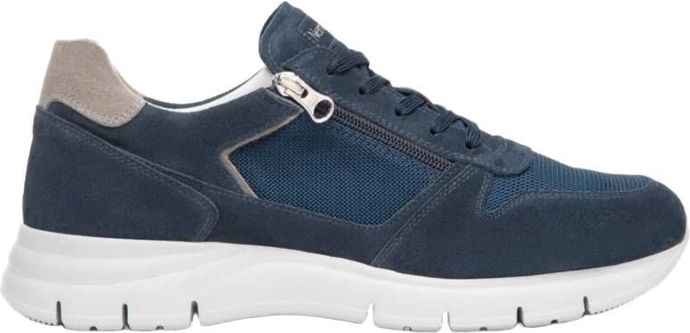 Nerogiardini Blauwe Sneakers met Ritssluiting