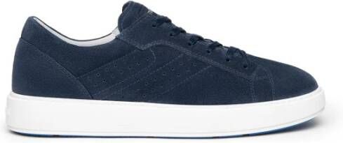 Nerogiardini Blauwe Suède Sneakers Blue Heren