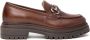 Nerogiardini Leren Mocassins met Metalen Klem Brown Dames - Thumbnail 14