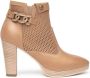 Nerogiardini Leren Enkellaarsjes met Ritssluiting voor Dames Brown Dames - Thumbnail 17