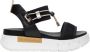 Nerogiardini Zwarte Lage Sandalen Elegante Zomerstijl Black Dames - Thumbnail 2