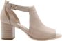 Nerogiardini Beige Leren Enkellaarzen met 7cm Hak Beige Dames - Thumbnail 22