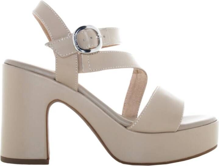 Nerogiardini Dames Hoge Hak Sandalen Beige Dames