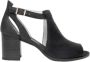 Nerogiardini Zwarte Leren Geperforeerde Sandalen Black Dames - Thumbnail 2