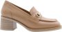 Nerogiardini Leren Hoge Hakken Schoenen voor Vrouwen Beige Dames - Thumbnail 14