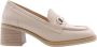 Nerogiardini Elegant Cher Moccasin Heels Beige Dames - Thumbnail 2