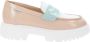 Nerogiardini Elegante Leren Mocassins voor Vrouwen Beige Dames - Thumbnail 1