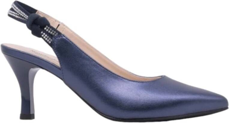 Nerogiardini Blauwe Gelamineerde Slingback Sandalen - Foto 2