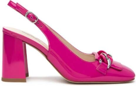 Nerogiardini Fuchsia Patent Slingback Sandalen Pink Dames