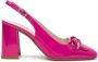 Nerogiardini Fuchsia Patent Slingback Sandalen Pink Dames - Thumbnail 16