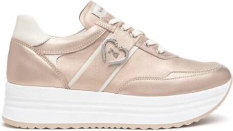 Nerogiardini Gelamineerde leren sneakers