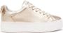 Nerogiardini Gelamineerde leren sneakers met gouden details - Thumbnail 1