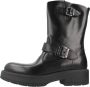 Nerogiardini Zwarte leren gesp laarzen met rits Black Dames - Thumbnail 2