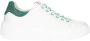 Nerogiardini Groene Leren Sneakers met Strass Detail White Dames - Thumbnail 9