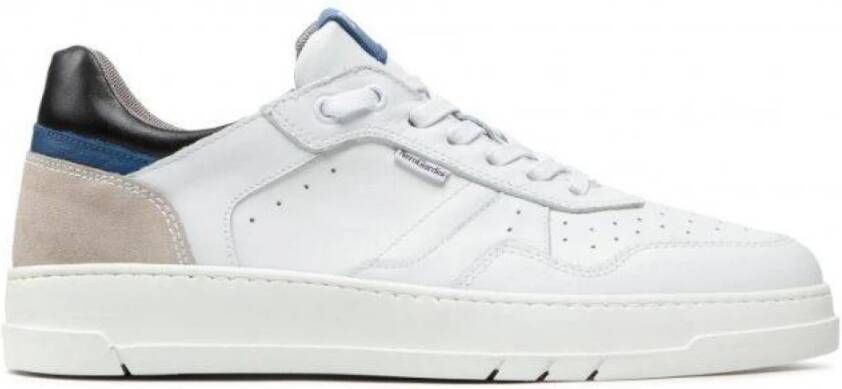 Nerogiardini Heren Leren Sneakers met Suède Inzetstukken