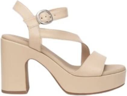 Nerogiardini High Heel Sandals Beige Dames