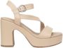 Nerogiardini High Heel Sandals Beige Dames - Thumbnail 1