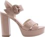 Nerogiardini Stijlvolle hoge hak sandalen Beige Dames - Thumbnail 2